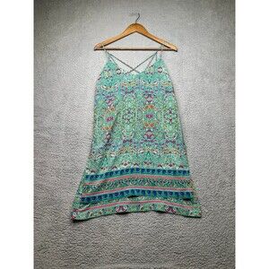 Anthropologie Maeve boho split tail silk top sz 4